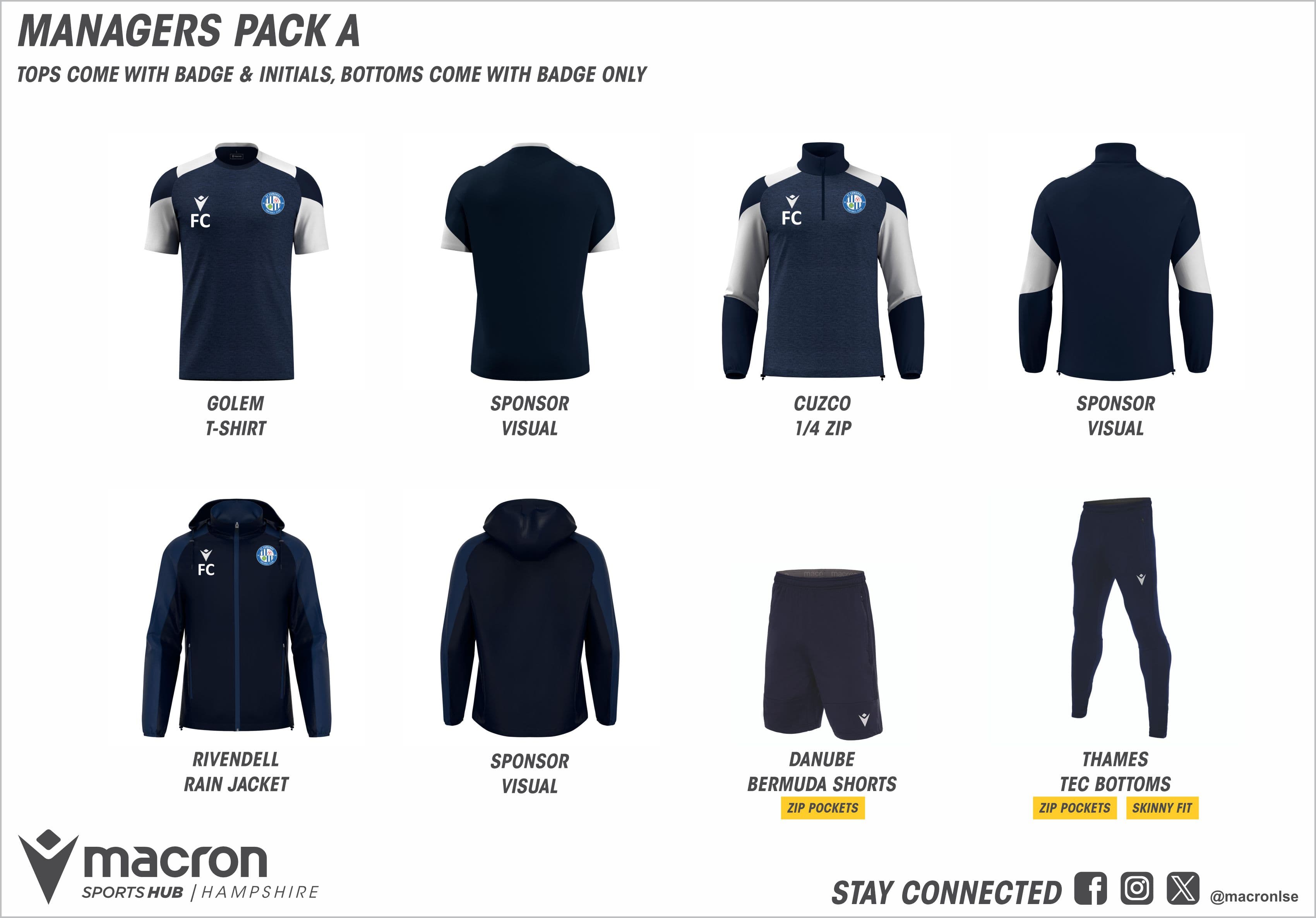 Pack A: Golem T-Shirt, Cuzco 1/4 Zip, Danube Short or Thames Pant & Rivendell Rain Jacket